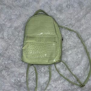 Light green mini backpack
